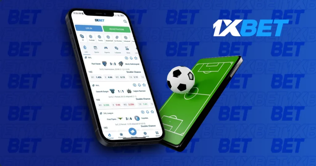 Sports section in mobile application from 1xBet Cambodia