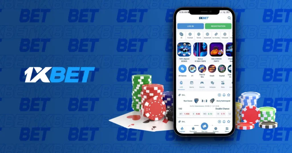 Mobile application for Online Casino Playing and Sports Betting from 1xBet Cambodia