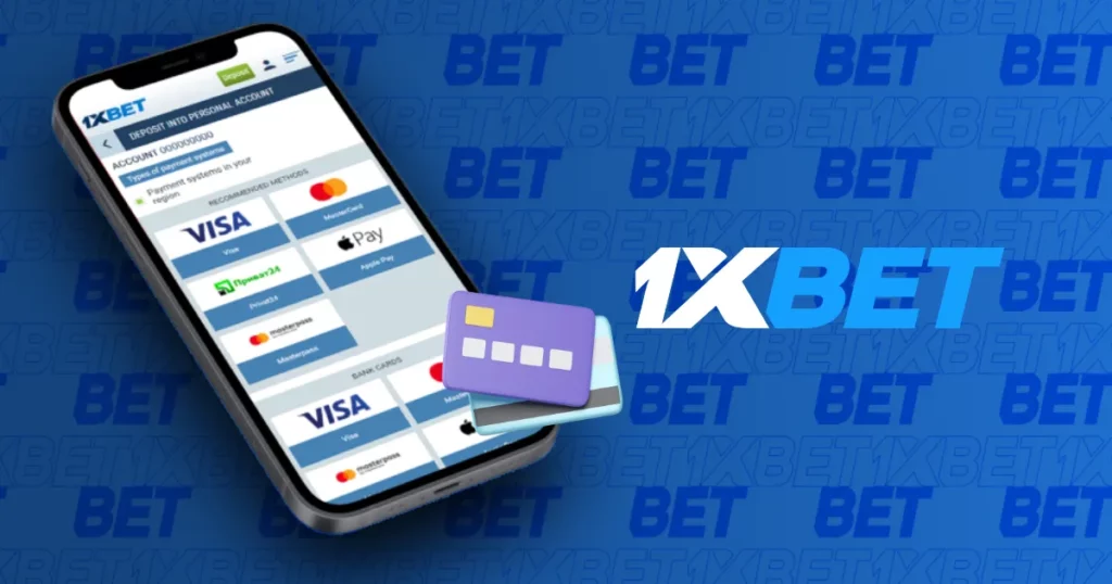 Payments in mobile app from 1xBet Cambodia