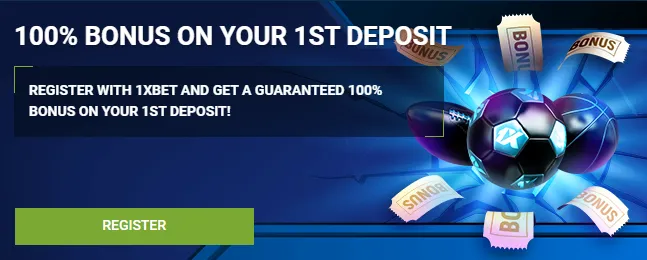 100% Bonus on 1st Deposit from 1xBet Cambodia